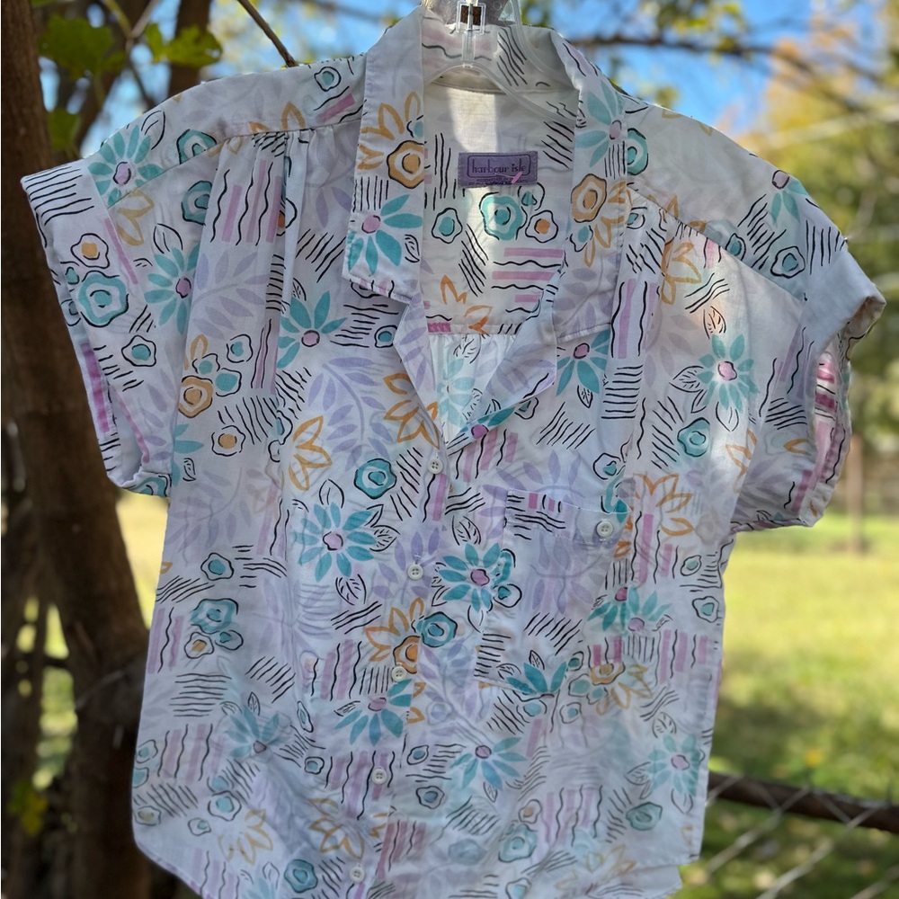 Floral Patterned Short Sleeve Shirt